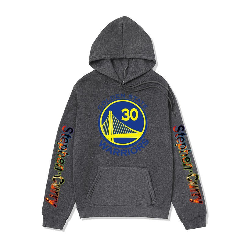 Men's NBA Golden State Warriors Basketball Sweatshirt Stephen Curry Printed Hoodie Loose Fit