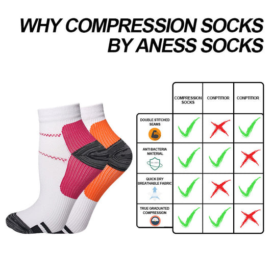 Unisex Compression Socks | Men And Women Compression Socks Running Compression Socks Plantar Fascia Compression Socks Sports Socks