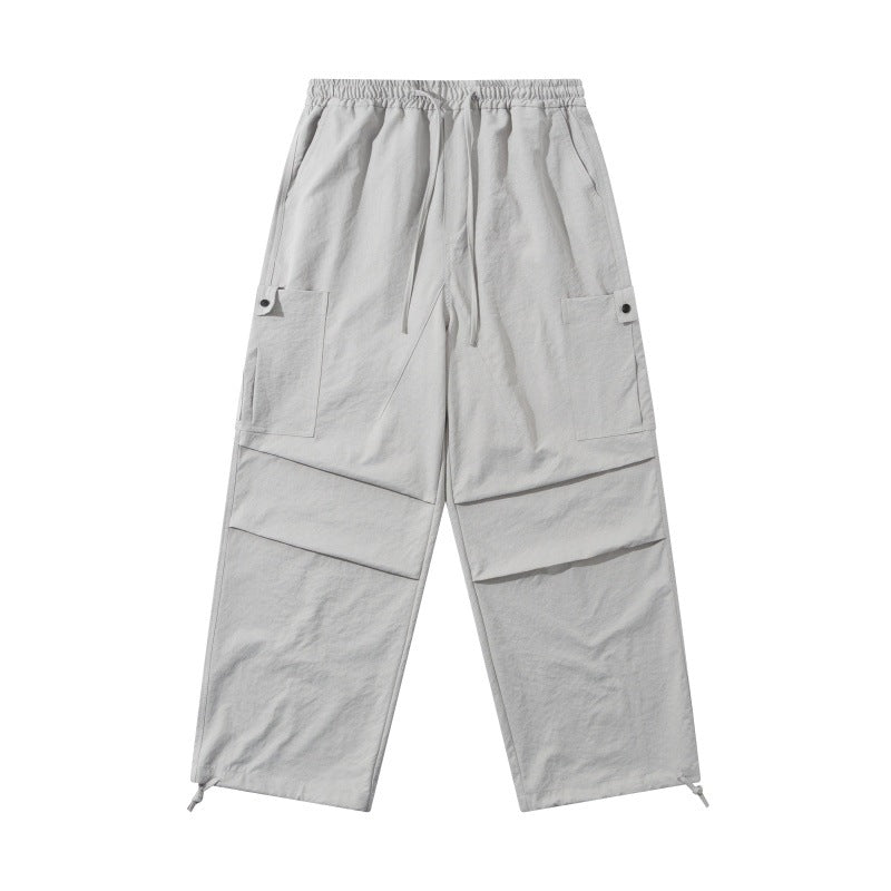 Multi-Pocket Cargo Pants Men  Loose Cuffed Paratrooper Pants