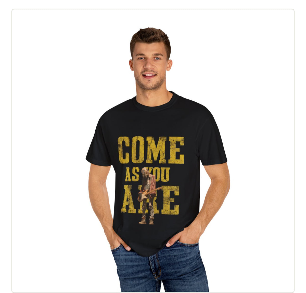 Vintage Nostalgia Cobain Comfort Colors Unisex T-shirt,  Come As You Are Tee, Rock N Roll Shirt, Grunge Music Top, Retro Band