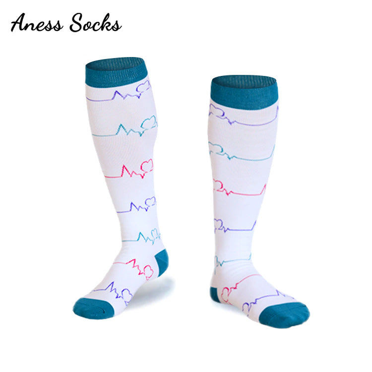 Healthy Calf Compression Socks for Men & Women – Breathable Nylon Silk Stovepipe Sports Socks for Running, Cycling, and Everyday Support