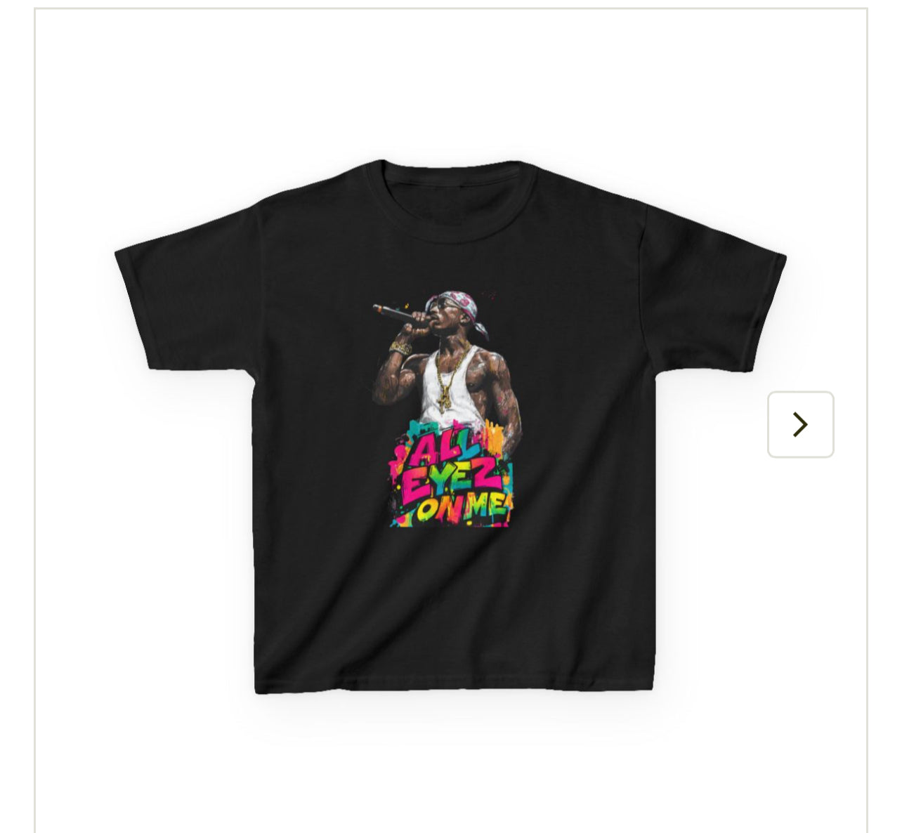 Hip Hop Kids Tee, Nostalgia Vintage Streetwear, Music Lover Gift, All Eyez on Me, Birthday Shirt, Ages 5-12, Graphic T-Shirt, Retro Urban