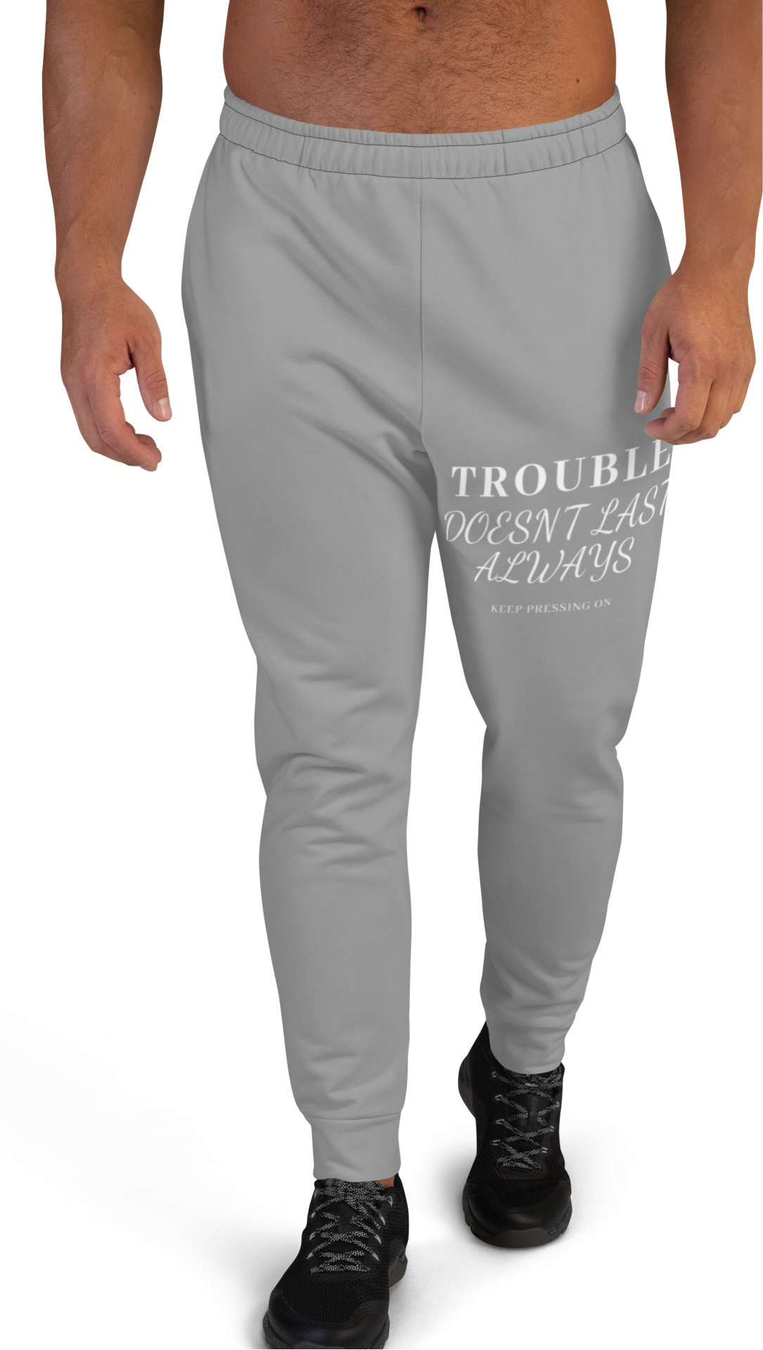 Trouble Doesn’t Last Always Joggers | Mighty Lifestyle Men’s Gray Joggers