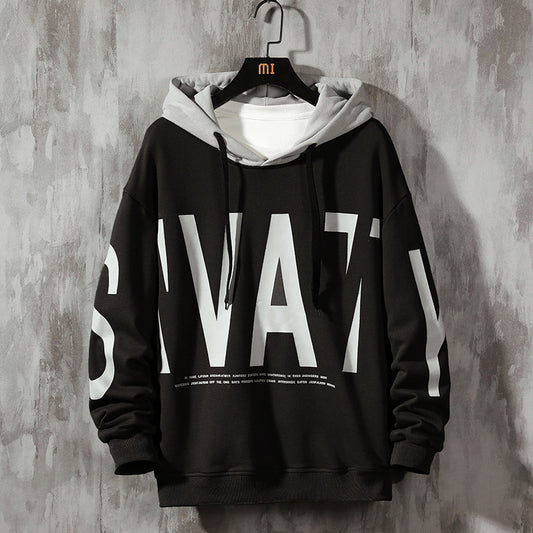 Trendy Men's Pullover Loose Hoodie Fall Fashion Brand Pullover Print Fashion Men's Coat Top