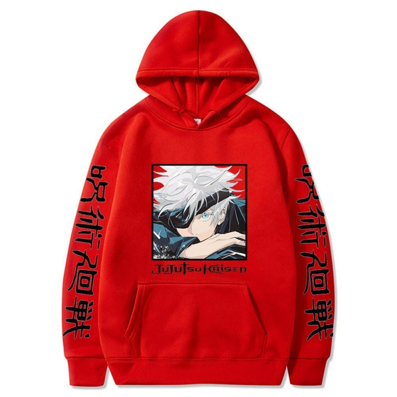 Anime Hoodie, Japanese anime spell battle, Gojo Goku, new student creative hoodie Gojo Satoru & Suguru Geto Jujutsu Kaisen Hoodie – Anime Spell Battle Graphic Hoodie | Unisex Streetwear Pullover for Fall & Winter | Mighty Lifestyle