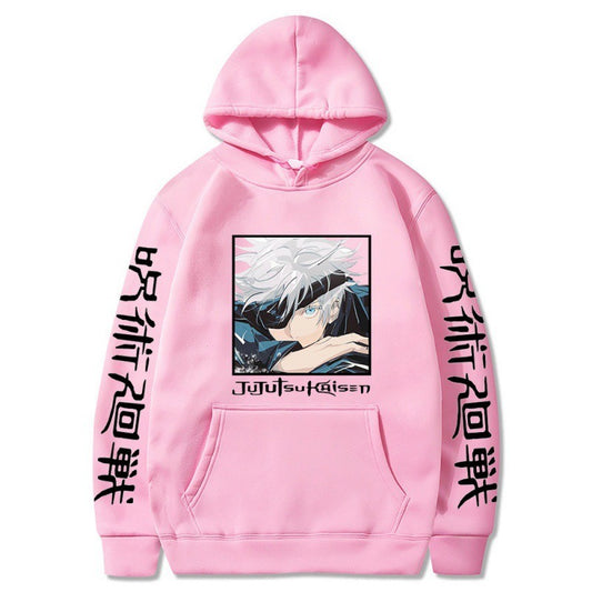 Anime Hoodie, Japanese anime spell battle, Gojo Goku, new student creative hoodie Gojo Satoru & Suguru Geto Jujutsu Kaisen Hoodie – Anime Spell Battle Graphic Hoodie | Unisex Streetwear Pullover for Fall & Winter | Mighty Lifestyle
