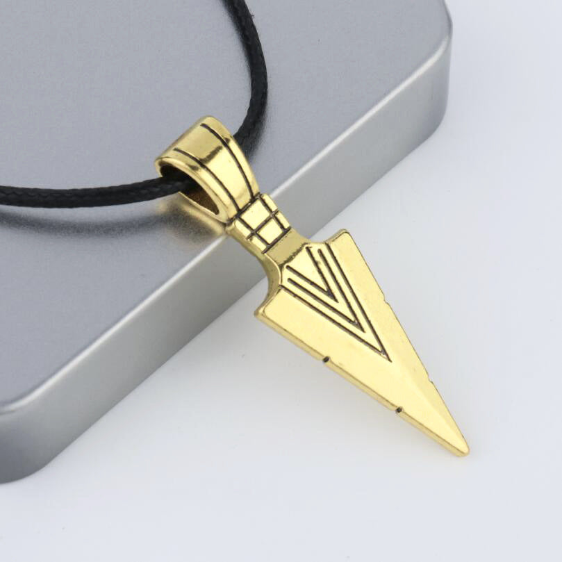 Korean Arrow Necklace | Stainless Steel Pendant Short Keel Chain Men's Retro Jewelry