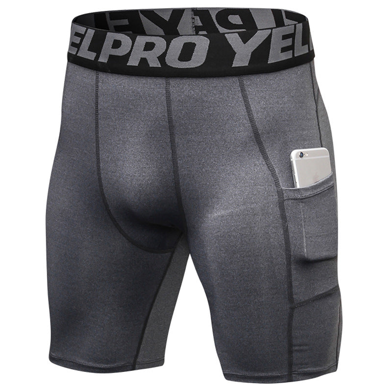Sports Tights for Men Men's PRO Gym Shorts With Pockets Sports Running Training Sweat Drying Stretch Tights