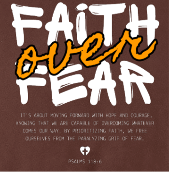 Faith Over Fear Oversize Fleeced Hoodie