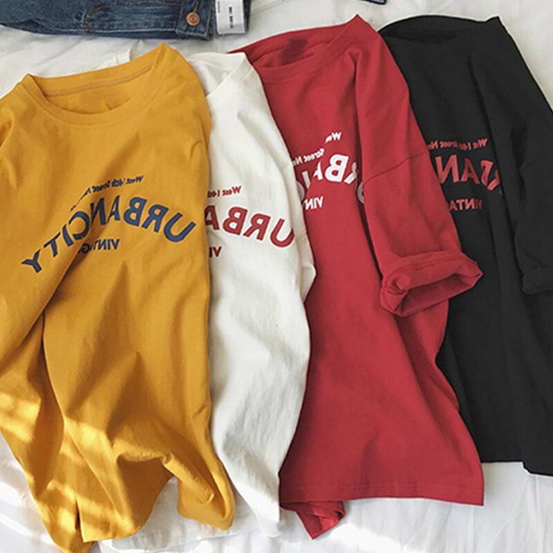 Women Print T-Shirt O-neck Short Sleeve Female Streetwear Oversized TShirt Casual shirts clothes summer Loose Hipster Tops Tees