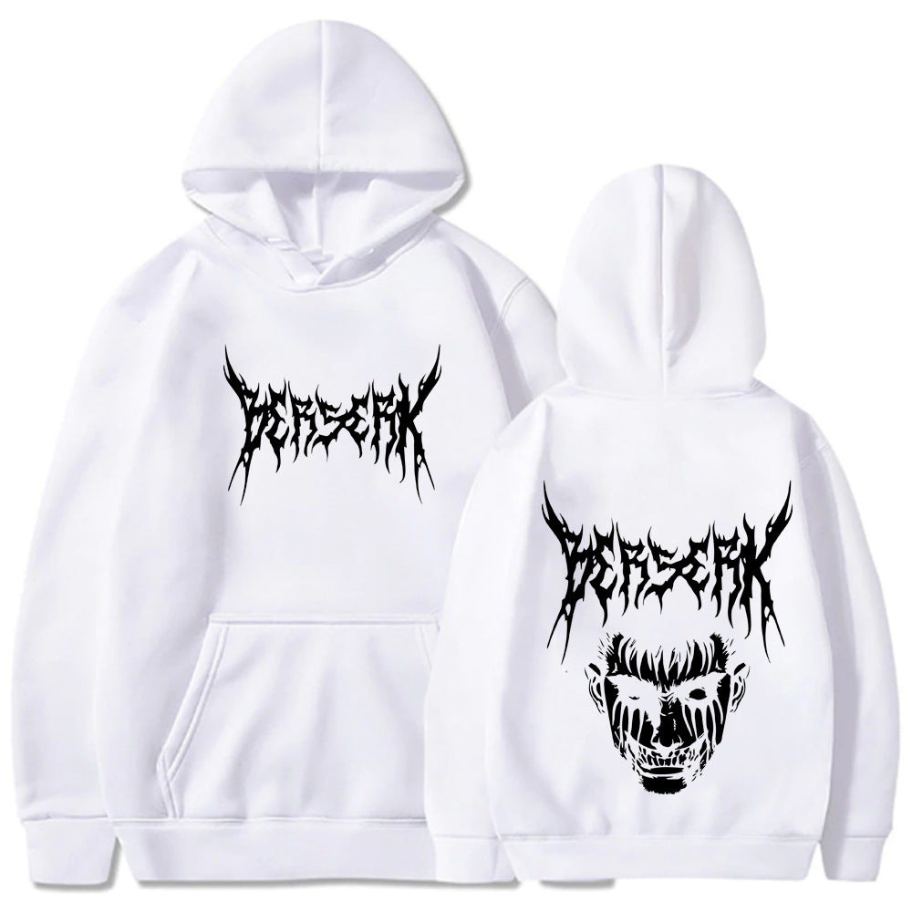 Dark Gothic Harajuku Graphic Hoodie – Anime-Inspired Streetwear Sweatshirt Anime Hooded Sweatshirt Hoodie