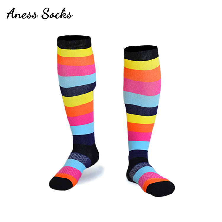 Healthy Calf Compression Socks for Men & Women – Breathable Nylon Silk Stovepipe Sports Socks for Running, Cycling, and Everyday Support