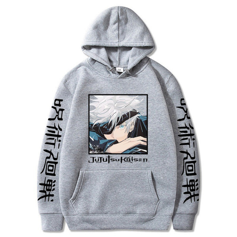 Anime Hoodie, Japanese anime spell battle, Gojo Goku, new student creative hoodie Gojo Satoru & Suguru Geto Jujutsu Kaisen Hoodie – Anime Spell Battle Graphic Hoodie | Unisex Streetwear Pullover for Fall & Winter | Mighty Lifestyle