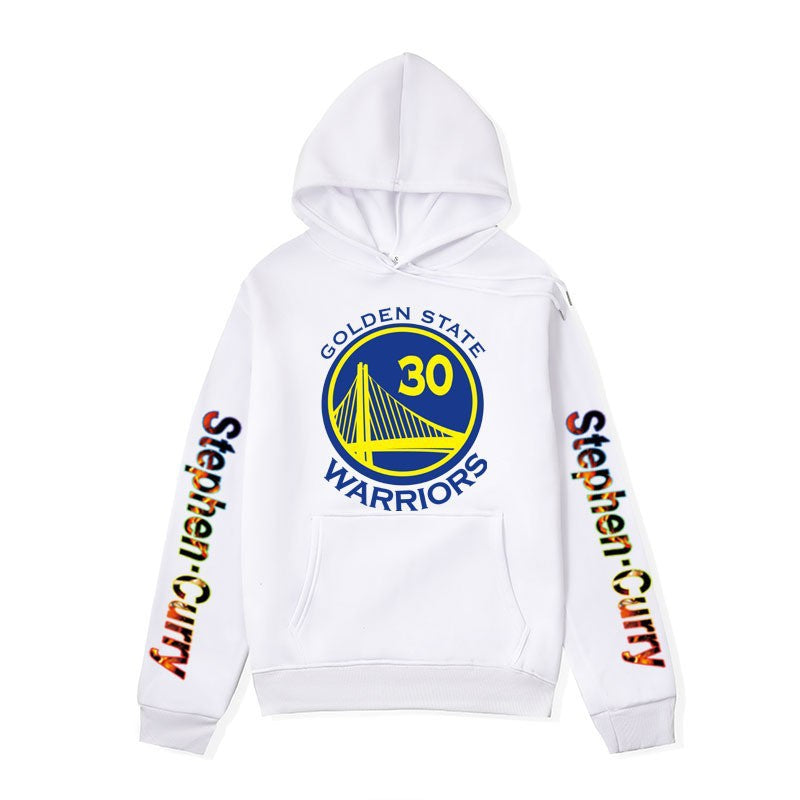 Men's NBA Golden State Warriors Basketball Sweatshirt Stephen Curry Printed Hoodie Loose Fit