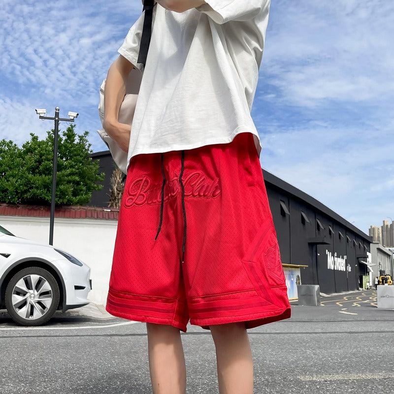Loose Breathable basketball shorts five point men's loose and versatile casual pants