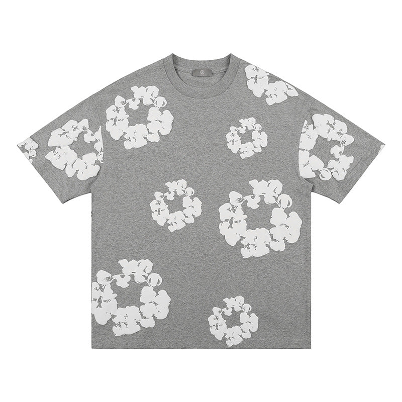 TikTok Viral Men’s Foaming Floral Print T-Shirt – High Street Oversized Hip Hop Short Sleeve Top 
TikTok Viral Trendy Men's Foaming Full Print Floral Flower Shirt High Street Hip Hop Short Sleeve T-Shirt