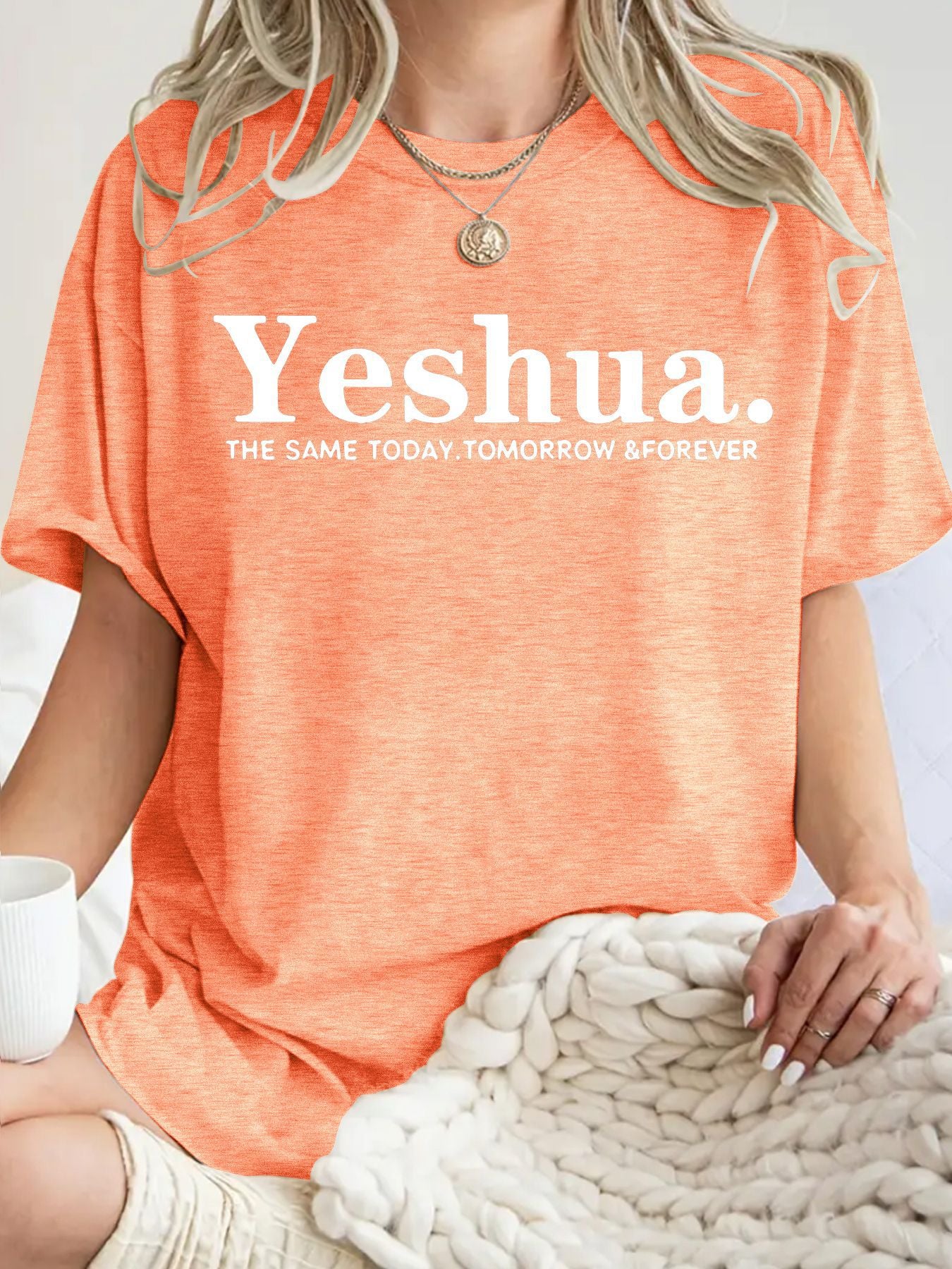 Short sleeved Yeshua print
