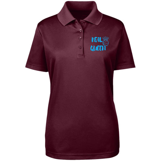 Real Queen Basketball Womens Origin Pique Polo Sports Polo; Coach Polo; Player Polo; Lady Baller