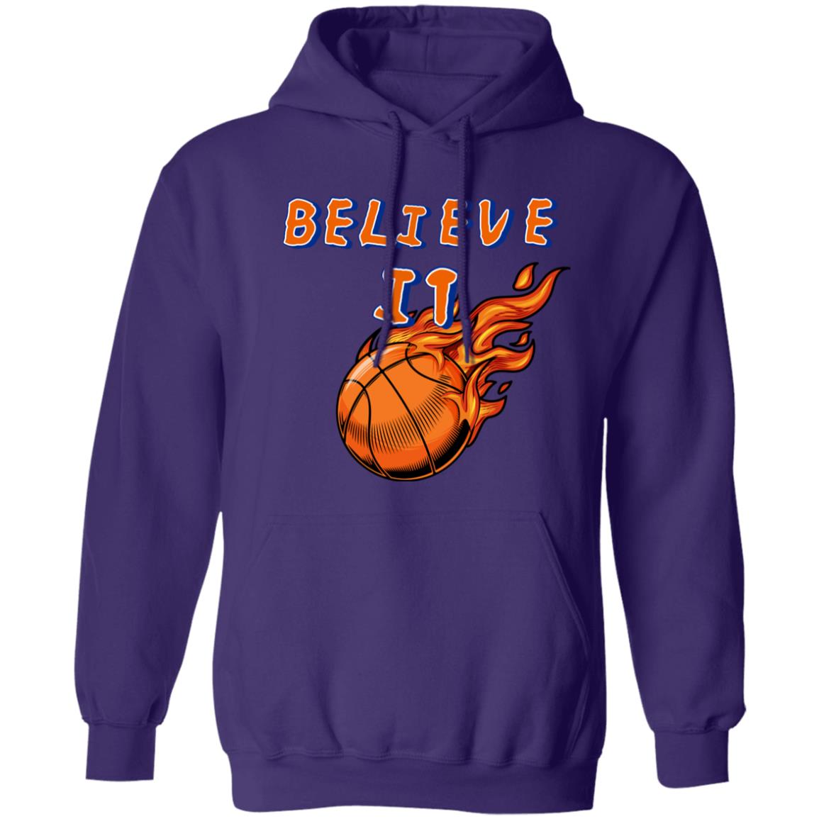 Believe It Pullover Hoodie Basketball Hoodie Anime Hoodie