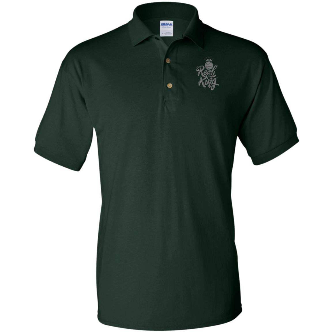 Real Basketball King Goat Jersey Polo Shirt Coach Polo; Athlete Polo; Player Polo