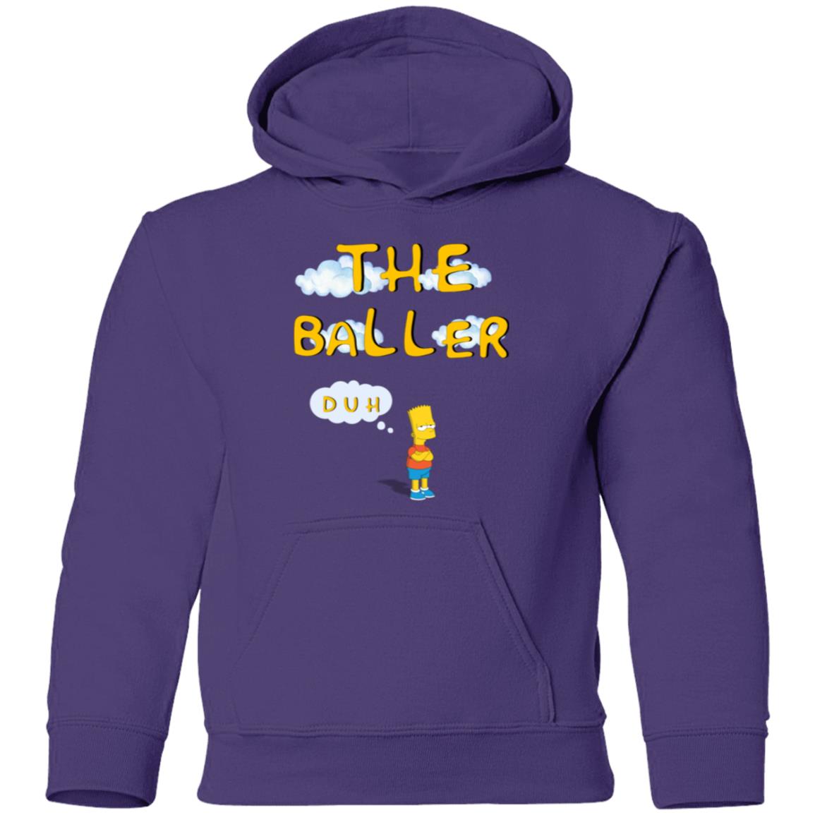 The Baller Duh Kids Hoodie Youth Pullover Hoodie Basketball Hoodie