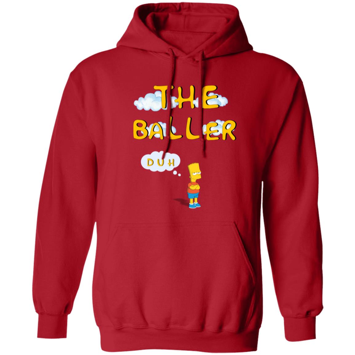 The Baller Duh Pullover Hoodie Basketball Hoodie Sports Hoodie 8 oz