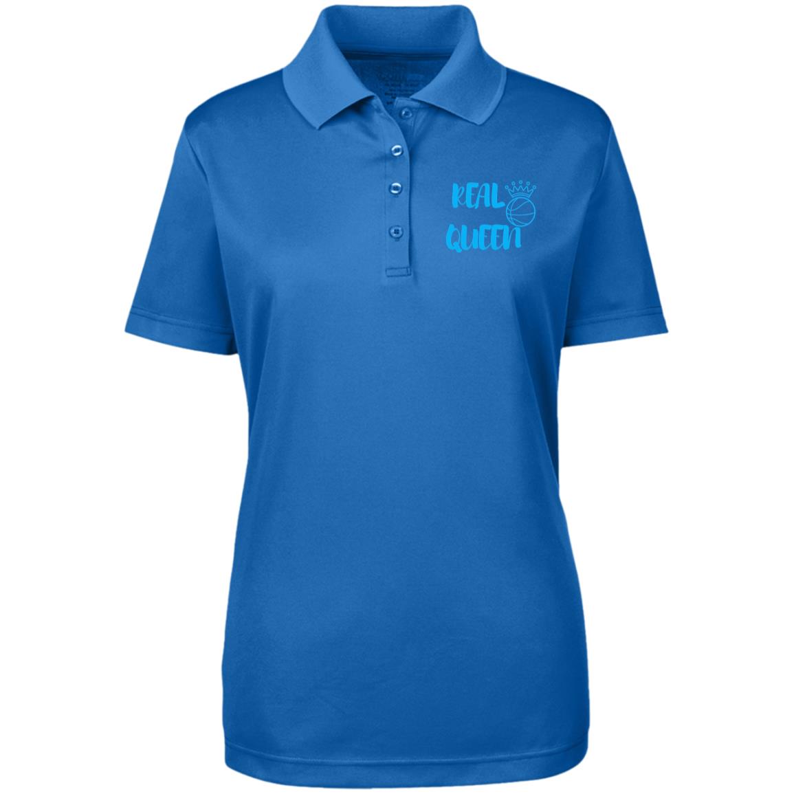 Real Queen Basketball Womens Origin Pique Polo Sports Polo; Coach Polo; Player Polo; Lady Baller