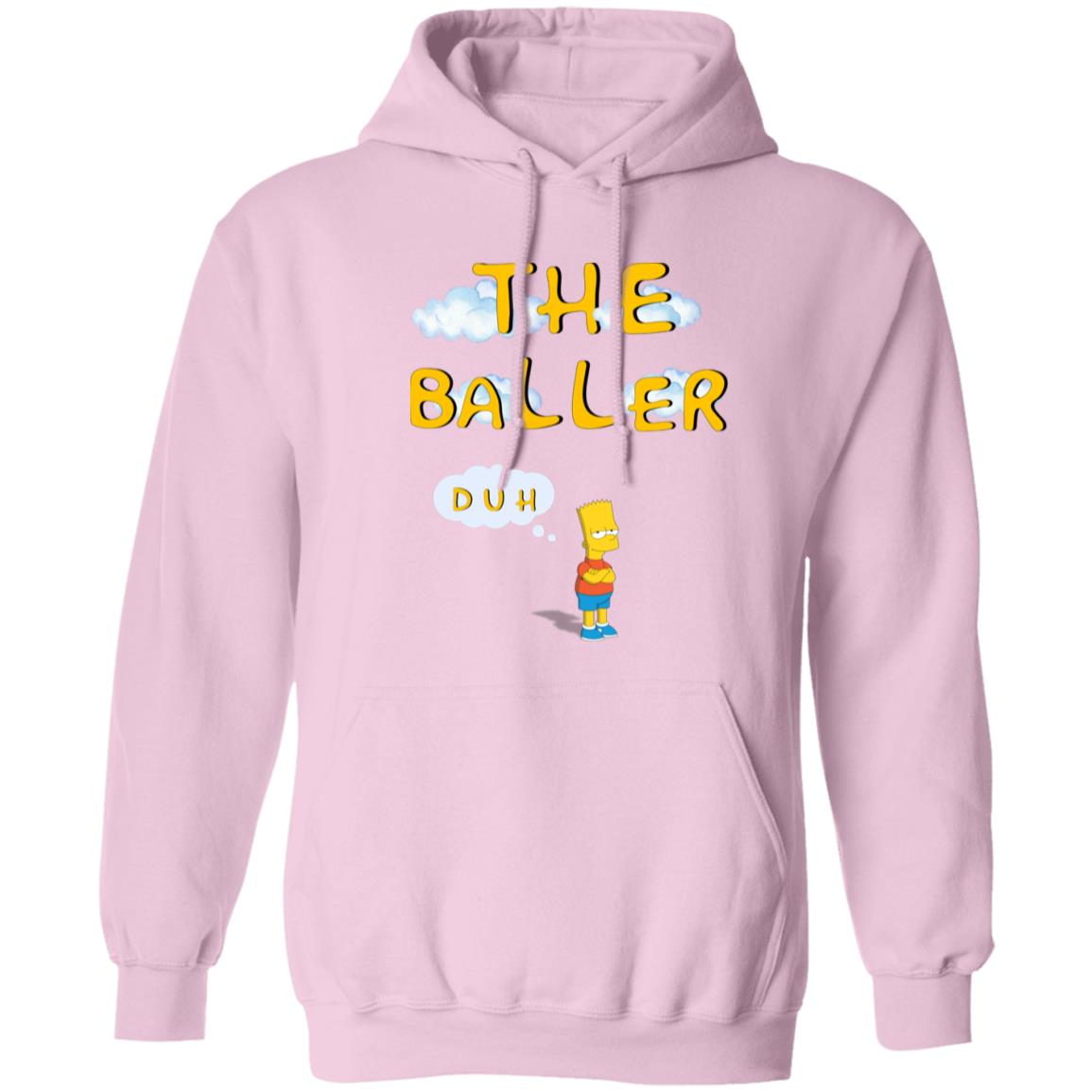 The Baller Duh Pullover Hoodie Basketball Hoodie Sports Hoodie 8 oz