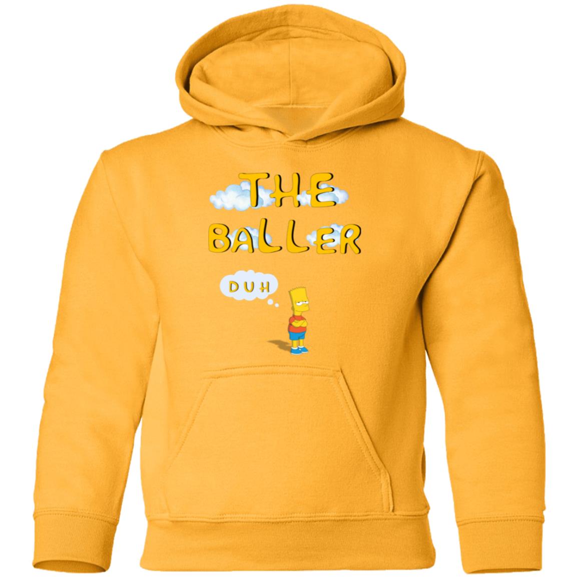 The Baller Duh Kids Hoodie Youth Pullover Hoodie Basketball Hoodie