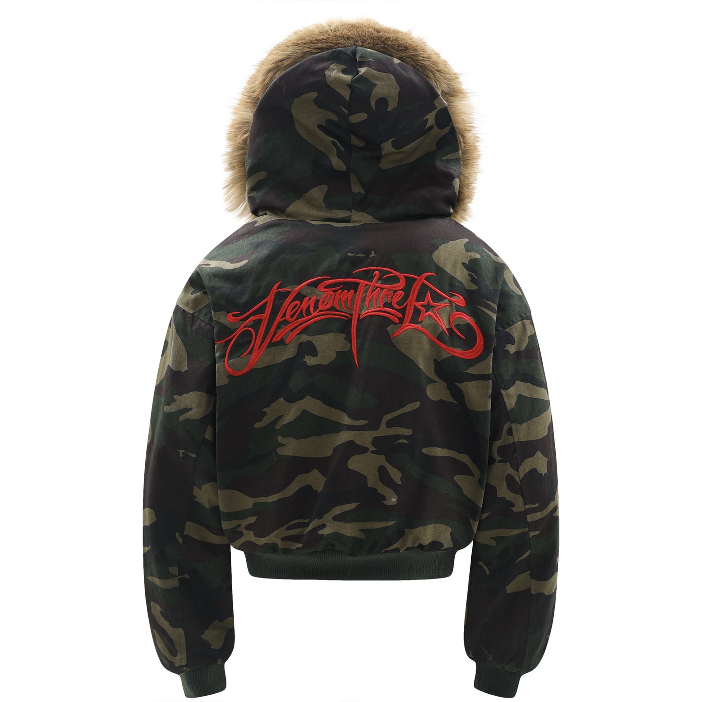 Street Style Camouflage Design Men's Loose Thick Winter Hooded Cotton Jacket