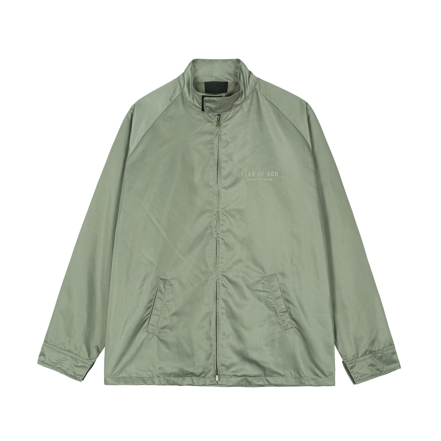 Essential Style Main Line High Street Flocking Print Men's and Women's Coach Nylon Jacket