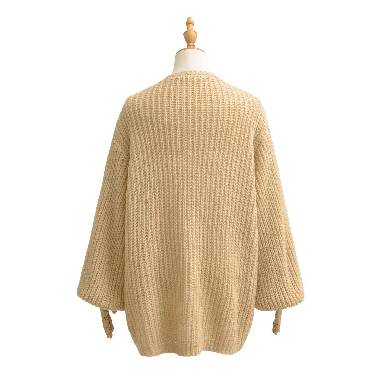 Luxury Minimalist Loose Sweater – Medium-Long Commuter Style Unisex Pullover | Solid Color Half-Open Neck Patchwork Knit | Cozy Acrylic Nylon Everyday Sweater