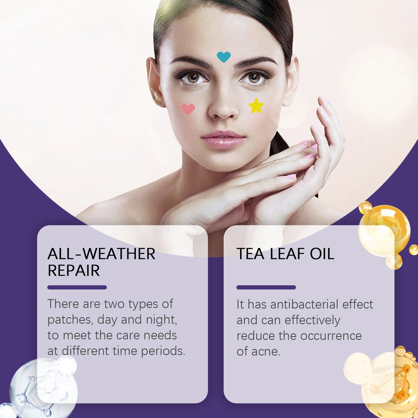 Popular Color Acne Patch Covering Acne Print Face Patch For Comfort And Smoothness Acne Sticker, acne patch, trendy acne patches, clear skin acne patch, waterproof pimple sticker, breathable acne patch, repair acne patches, salicylic acid acne patch