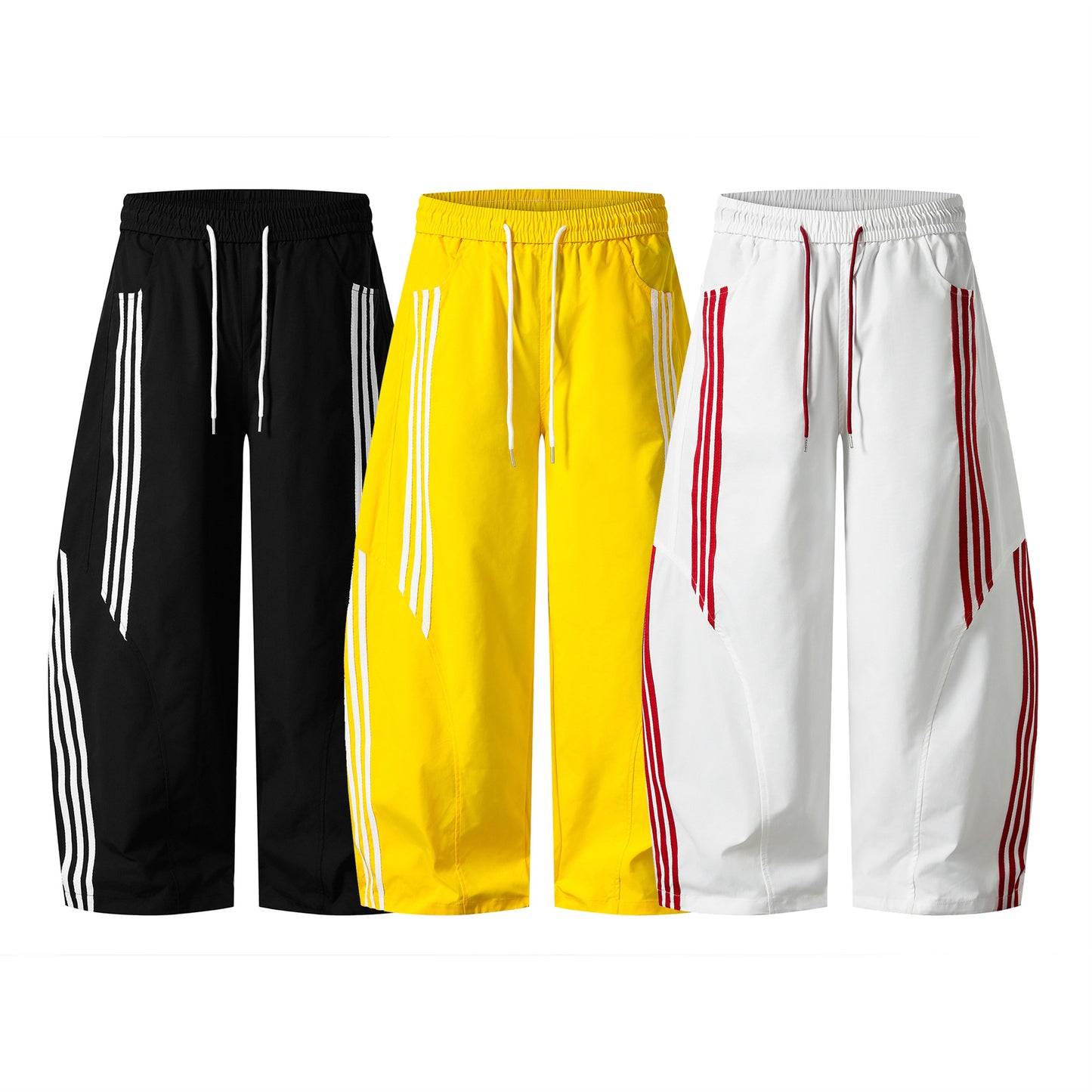 Retro Side Stripe Wide-Leg Pants – Unisex Loose Fit Jogger Trousers with Drawstring Waist | Streetwear Track Pants for Men & Women
| Retro Side Stripe Casual Pants for Men and Women, Loose Fit Wide Leg Long Trousers