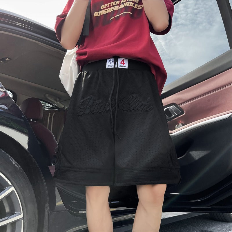 Loose Breathable basketball shorts five point men's loose and versatile casual pants