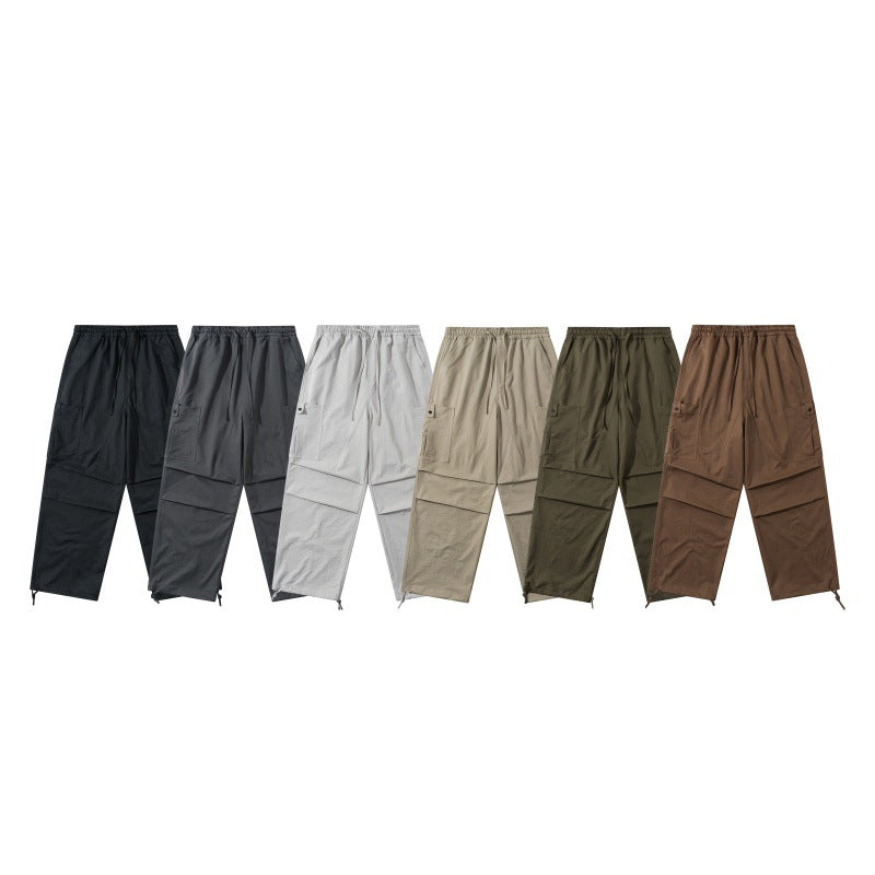Multi-Pocket Cargo Pants Men  Loose Cuffed Paratrooper Pants