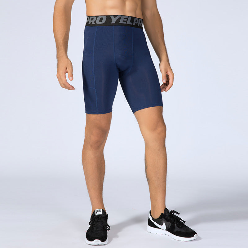 Sports Tights for Men Men's PRO Gym Shorts With Pockets Sports Running Training Sweat Drying Stretch Tights