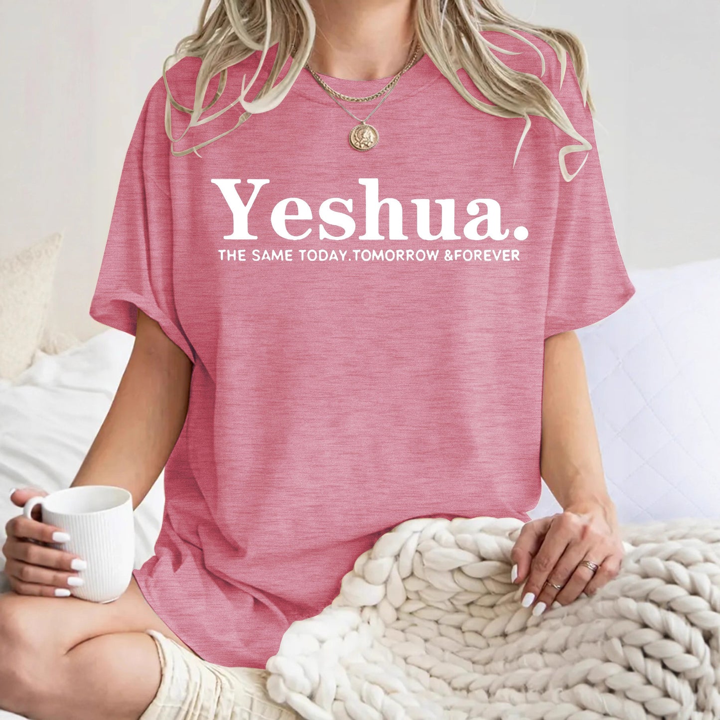 Short sleeved Yeshua print