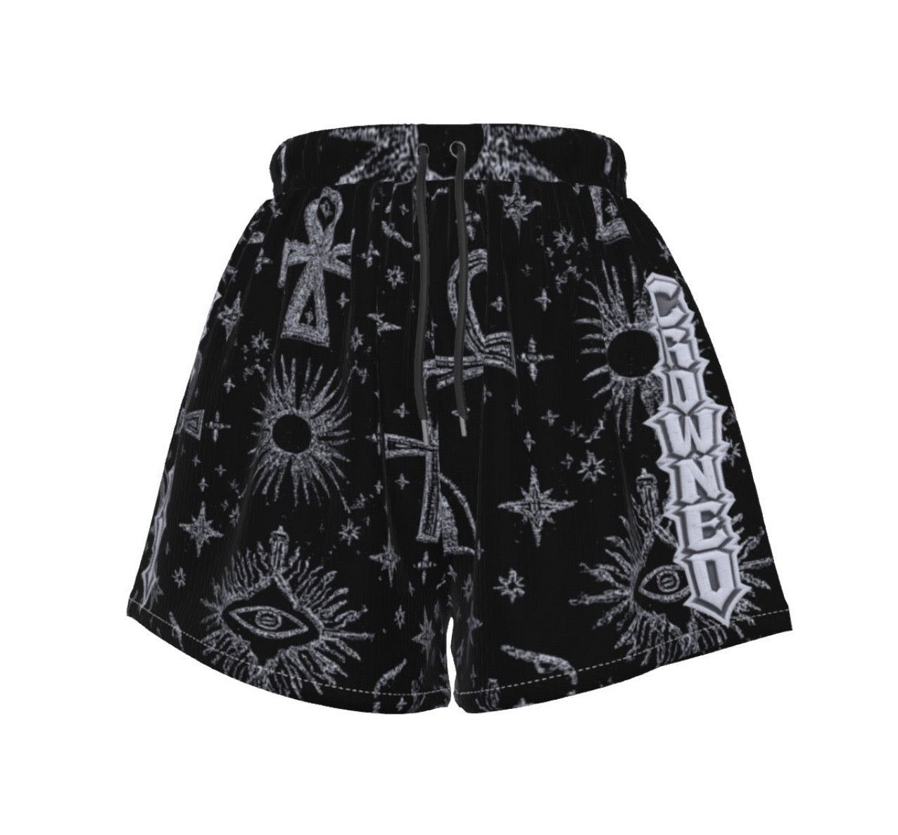 Crowned Worthy Basketball Shorts for Teens & Women – Lightweight Performance Mesh, Streetwear & Gym Training Shorts