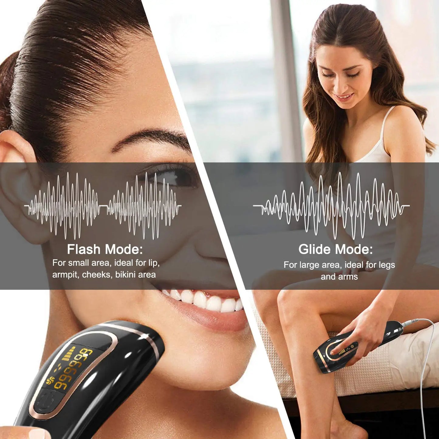 Titan IPL Hair Removal  for Women Men At-Home Permanent Painless Hair Remover Device for Facial Whole Body Upgraded to 999,999 Flashes FDA approved laser Hair removal