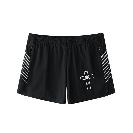 Cross Faith Based Moon Phase Men’s Performance Shorts – Side-Stripe Active Shorts for Faith & Fitness  Cross Faith Based Moon Phase Performance Shorts | Christian shorts, Christian basketball shorts, Christian gym shorts, scripture printed shorts