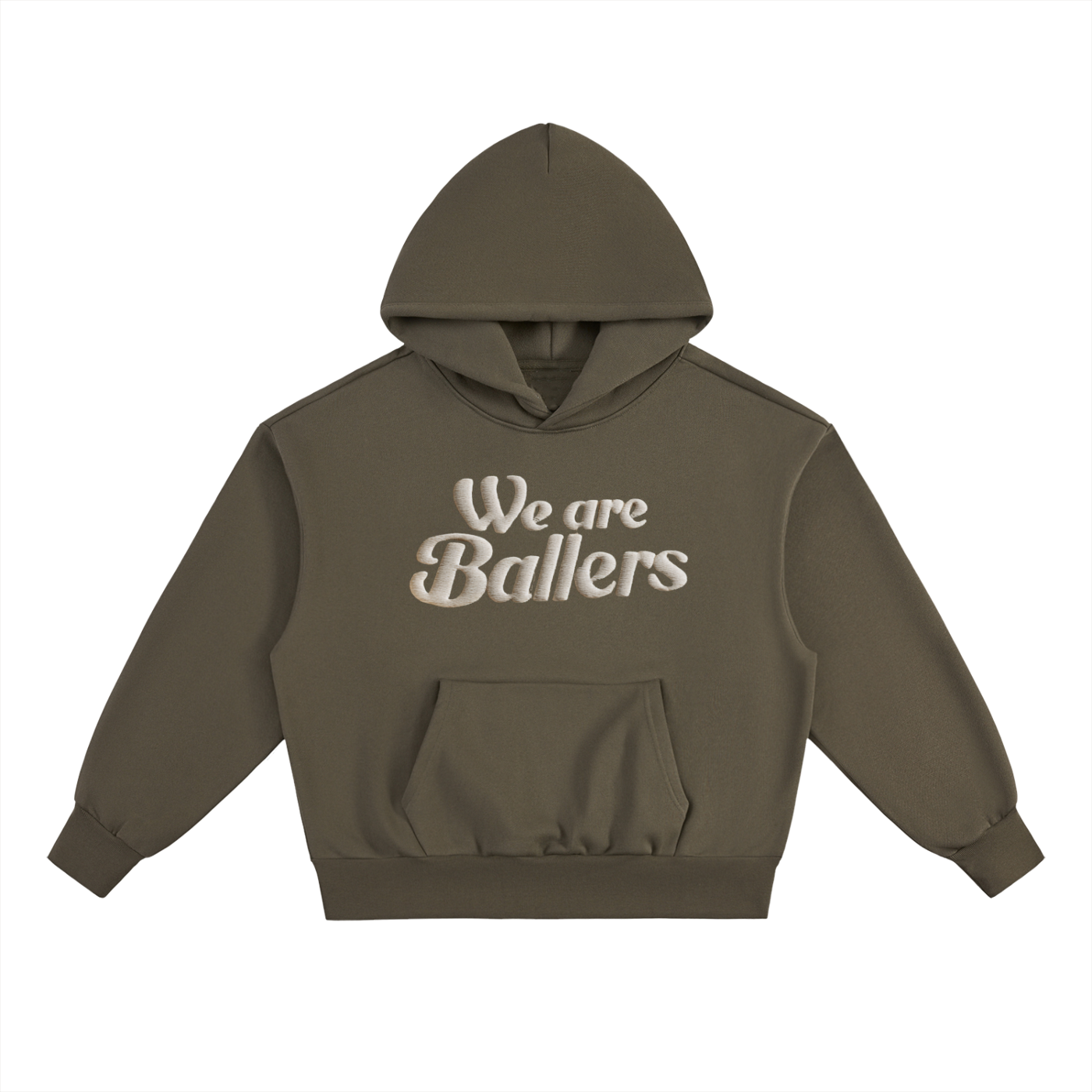 We Are Ballers Basketball Essential Heavyweight Fleece Hoodie – Unisex Oversized Pullover Sweatshirt for Hoopers, Streetwear & Cold Weather