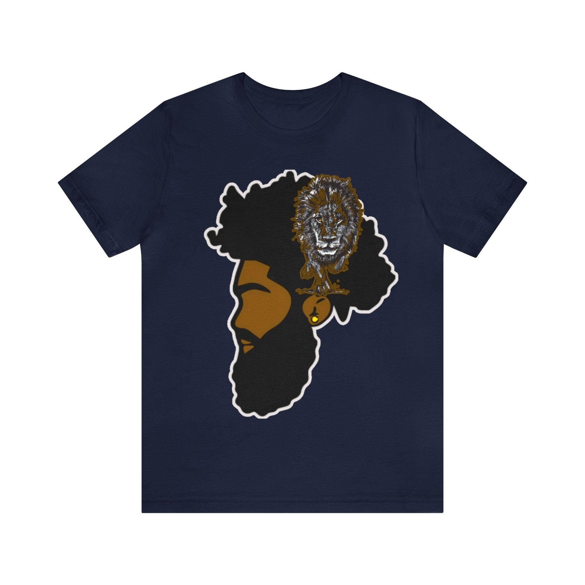 Afro King Shirt, Black King Lion, Lion Mindset, King Mindset, High Value King - Mighty Lifestyle