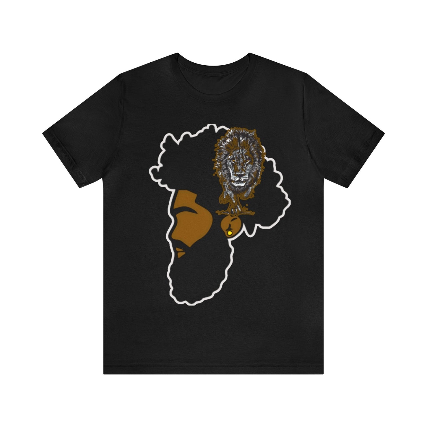 Afro King Shirt, Black King Lion, Lion Mindset, King Mindset, High Value King - Mighty Lifestyle