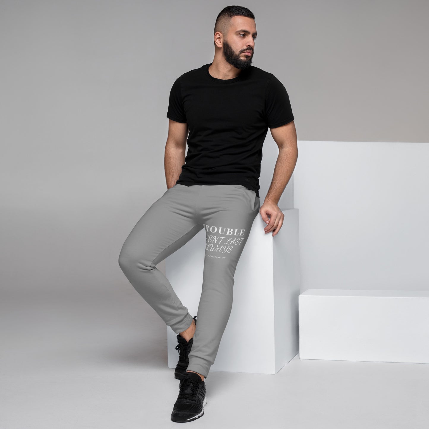 Trouble Doesn’t Last Always Joggers | Mighty Lifestyle Men’s Gray Joggers