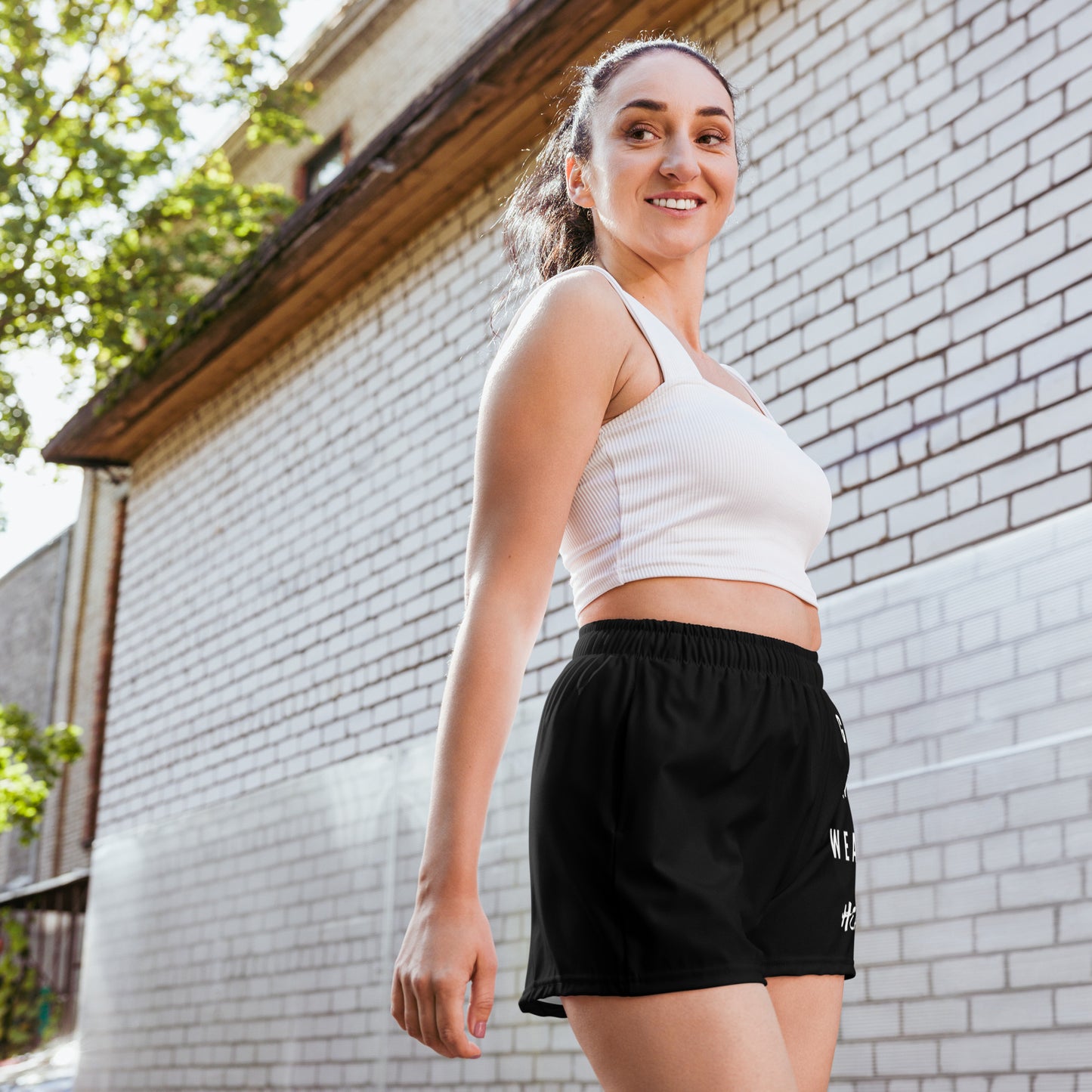 God Family Wealth Health Mighty Lifestyle  | Women’s Recycled Athletic Shorts