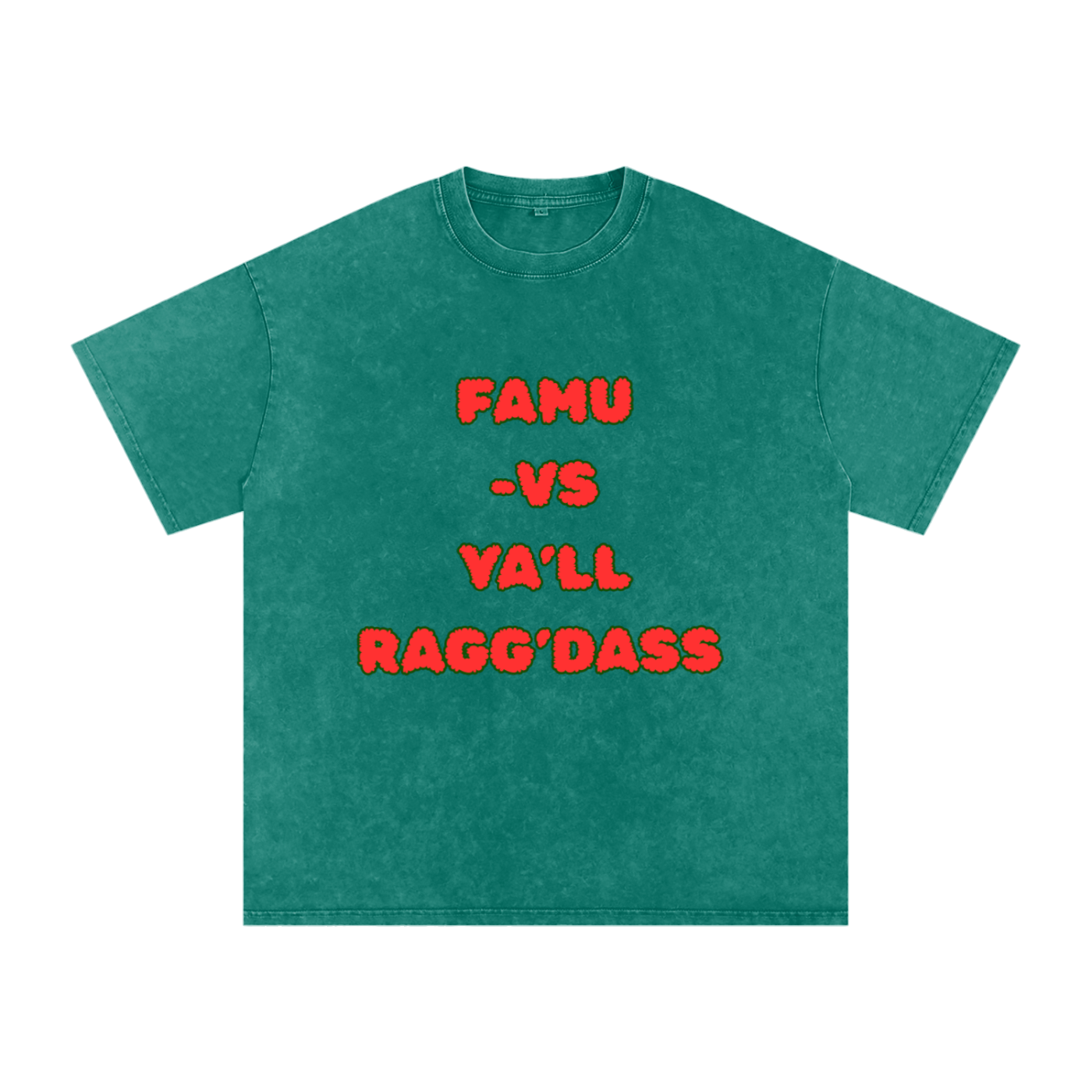 FAMU Shirt FAMU Rattler Florida A&M University Shirt Snow Washed Oversized Cotton T-Shirt | Ragg’Dass