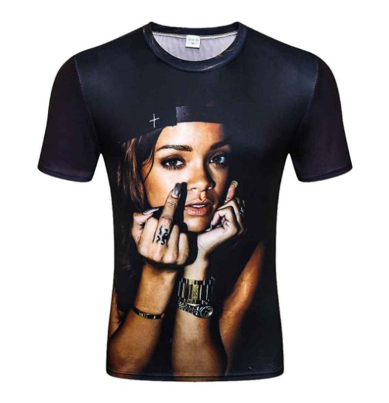 Baddie T | Summer Fashion T Shirts Rihanna T-Shirt Unisex Black pop Tshirt Tee - Mighty Lifestyle