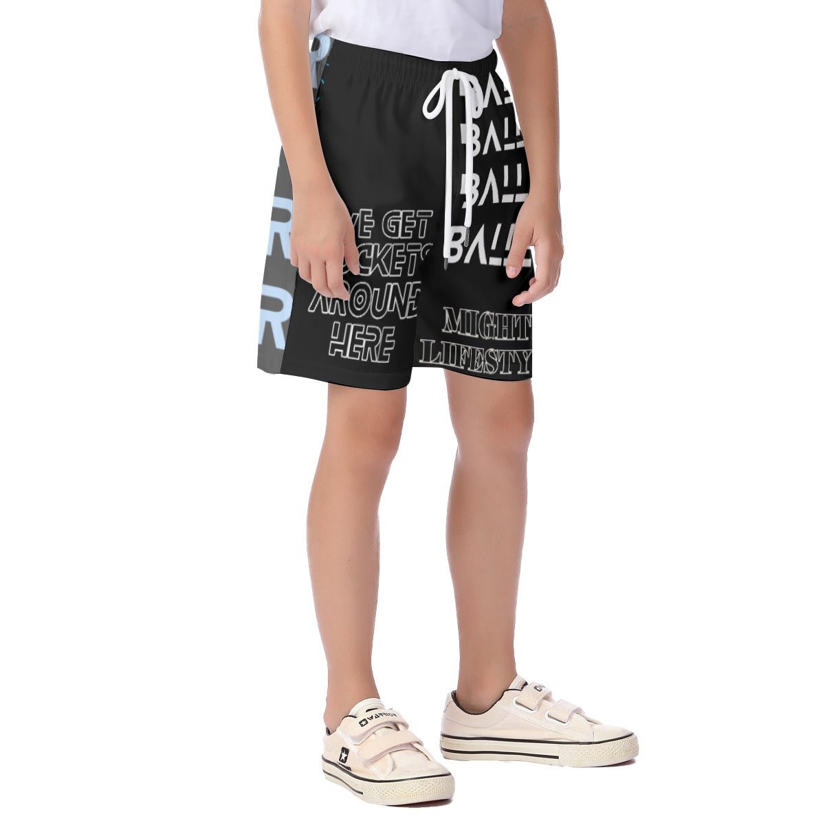 Baller We Get Buckets Kids Summer Shorts Baller Basketball Youth Kids Beach Sports Shorts | Mighty Lifestyle - Mighty Lifestyle