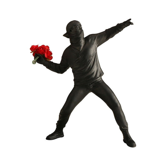 Banksy Flower Throwing Boy | Art Decoration Decoration Decoration Fashion Creative Home Decoration - Mighty Lifestyle
